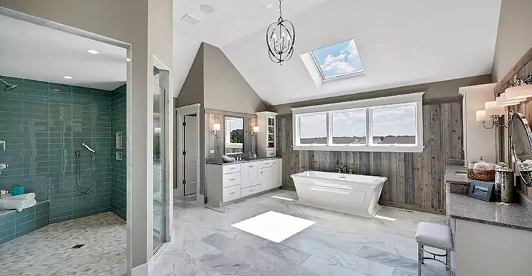 Guest Bathroom Flooring Remodel in Loudon