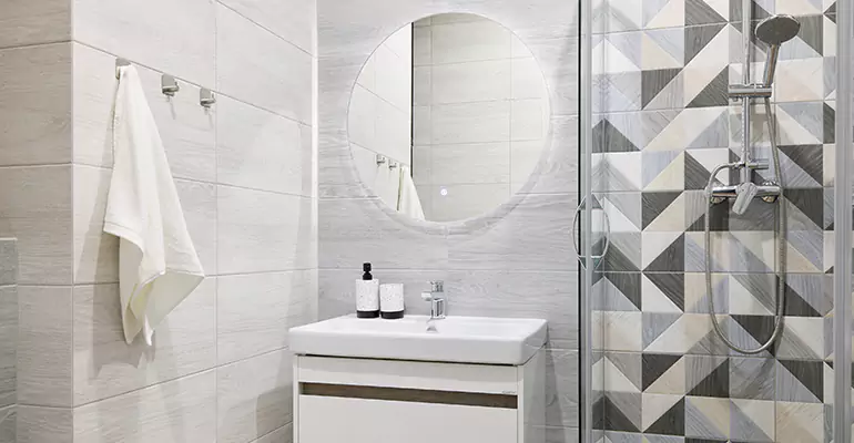 Small Master Bathroom Remodel in Loudon