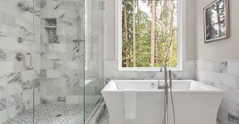 Bathtub to Tile Shower Conversion in Loudon